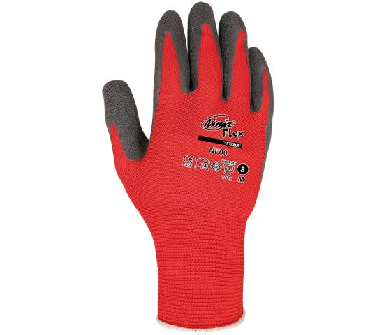 Guante “Ninja Flex” JUBA Nylon® látex rugoso NF00